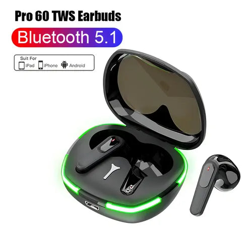 Audífonos Gamer Inalámbricos Tws Pro 60