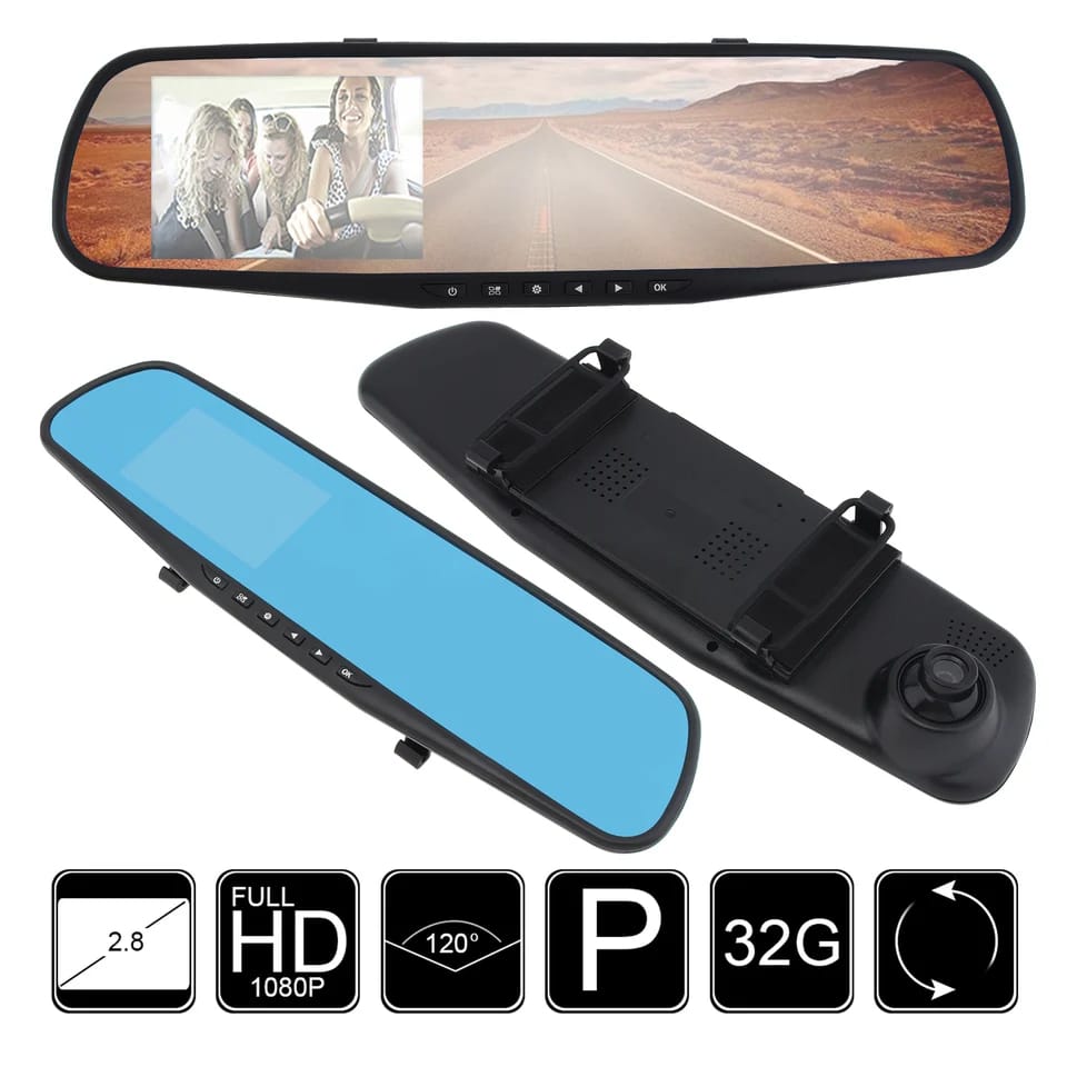 Camara DVR para espejo retrovisor