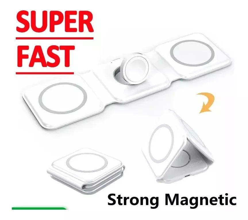 Cargador Inalámbrico 3 en 1 Magnético