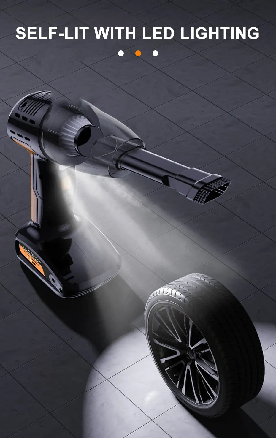 Aspiradora de Coche e Inflador